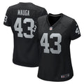 Kanai Mauga Las Vegas Raiders Nike Women's Team Game Jersey -  Black