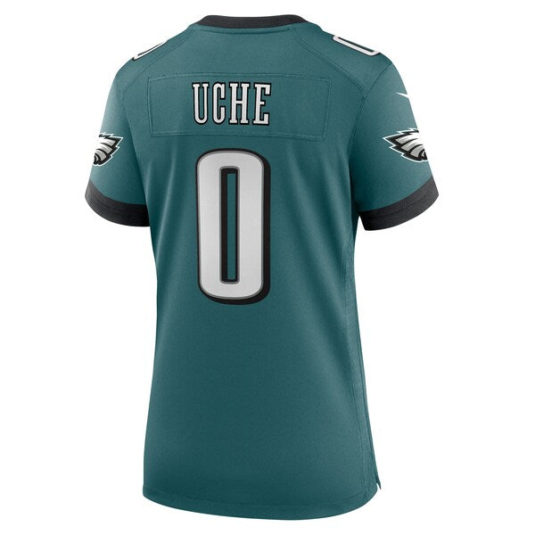 Josh Uche Philadelphia Eagles Nike Women's Team Game Jersey - Midnight Green