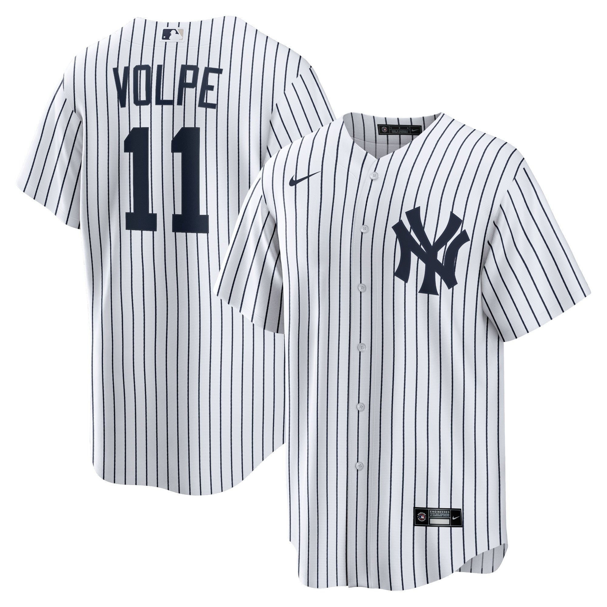 Anthony Volpe New York Yankees Nike Road Replica Jersey - Gray/White