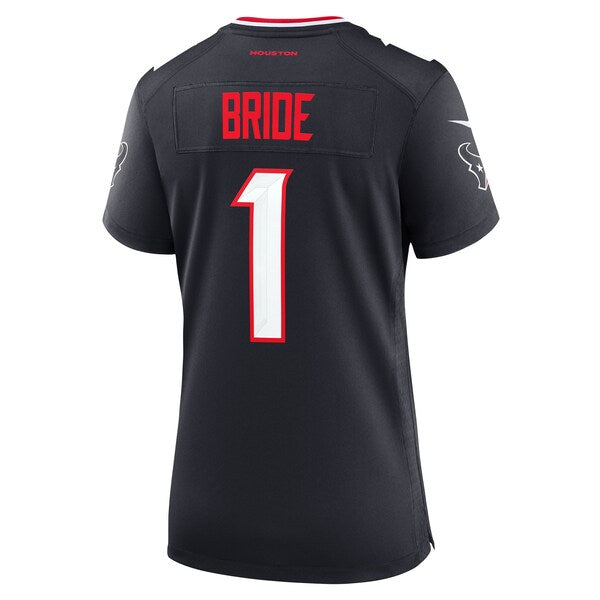Number 1 Bride Houston Texans Nike Women's Game Jersey - Navy
