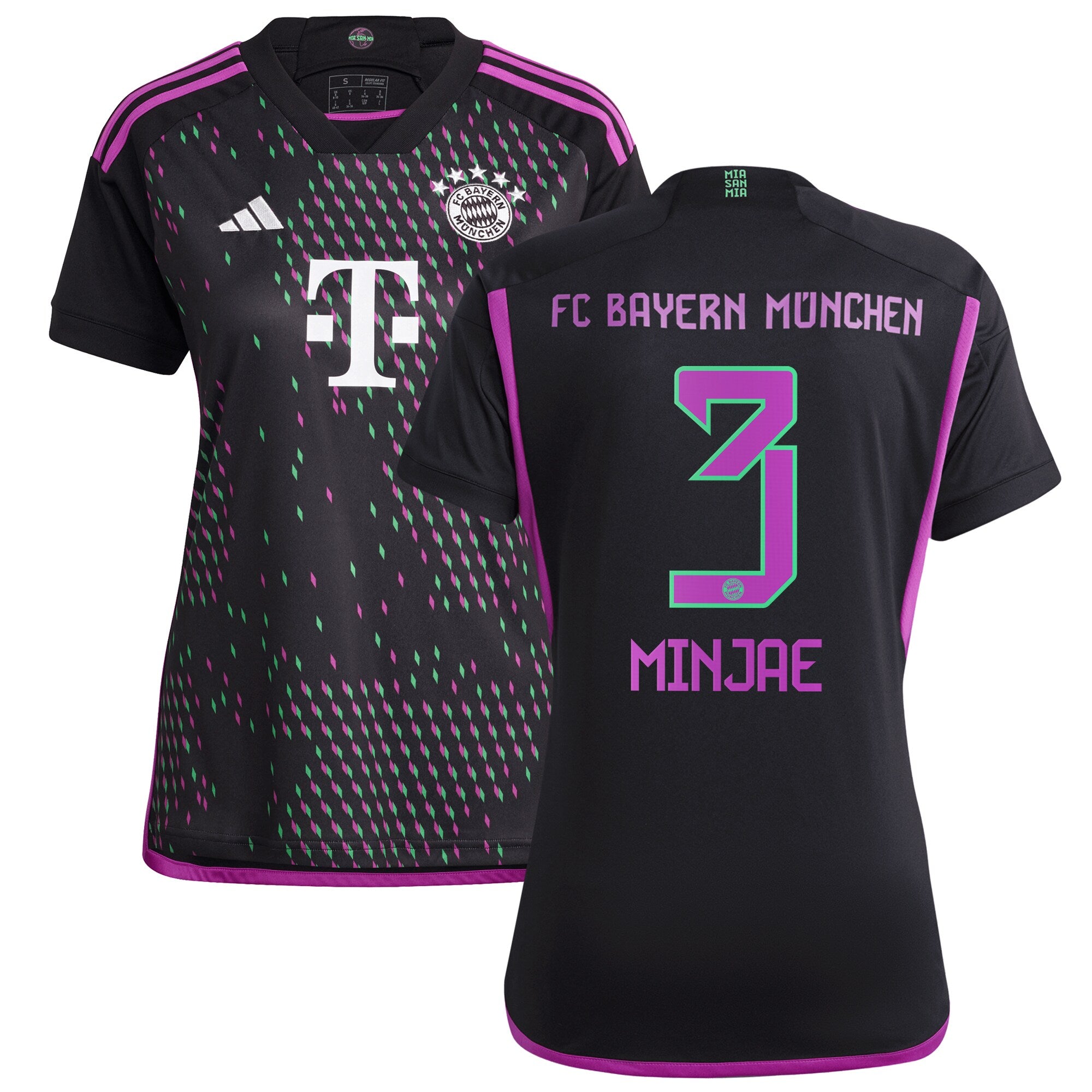 Kim Min-jae Bayern Munich adidas Women's 2023/24 Home Replica Jersey - White/Black