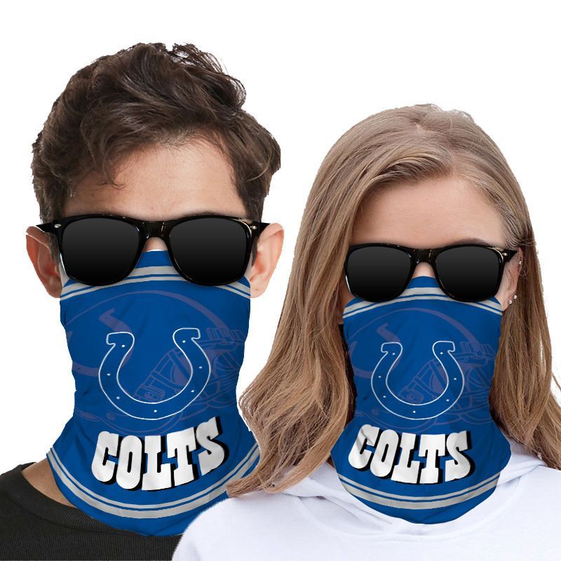 COLTS FACE MASK BANDANAS