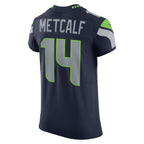 DK Metcalf Seattle Seahawks Nike Vapor Elite Player Jersey - College Navy/Neon Green