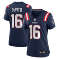 Tommy DeVito New England Patriots Nike Women's Team Game Jersey -  Navy