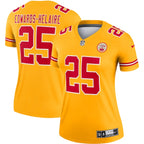 Clyde Edwards-Helaire Kansas City Chiefs Nike Women's Inverted Legend Jersey - Gold