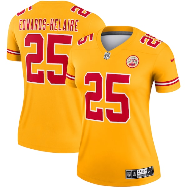 Clyde Edwards-Helaire Kansas City Chiefs Nike Women's Inverted Legend Jersey - Gold