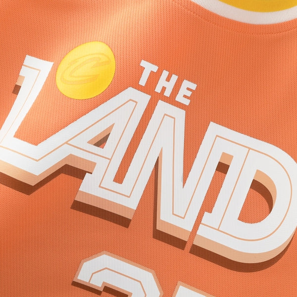 Darius Garland Cleveland Cavaliers  2025/26 City Edition Fast Break Jersey - Orange