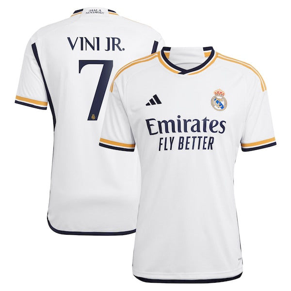 Vini Jr. Los Merengues adidas 2023/24 Home Replica Player Jersey - White
