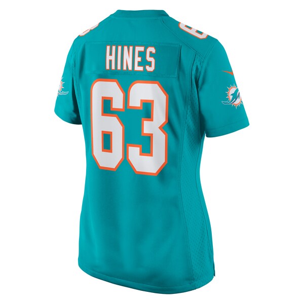 Chasen Hines Miami Dolphins Nike Women's Team Game Jersey -  Aqua