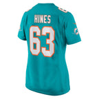 Chasen Hines Miami Dolphins Nike Women's Team Game Jersey -  Aqua