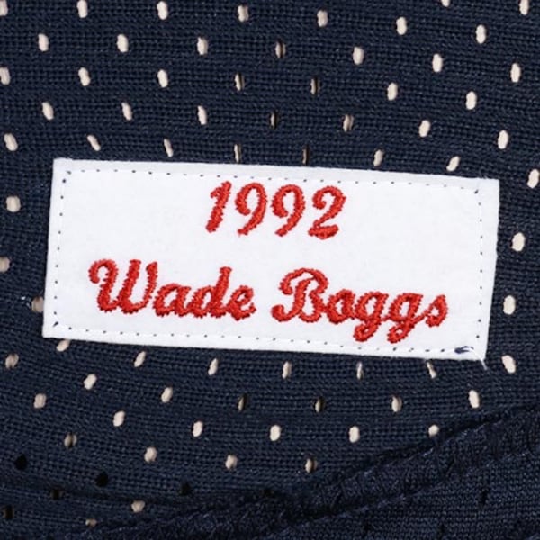 Wade Boggs Boston Red Sox 1992 Authentic Cooperstown Collection Batting Practice Jersey - Navy Blue