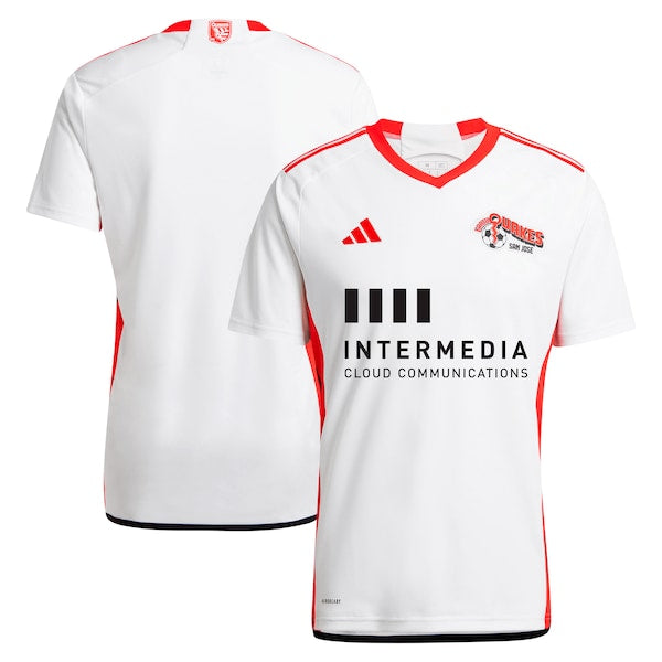 San Jose Earthquakes adidas 2024 The 50 Kit Replica Jersey - White