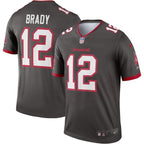 Tom Brady Tampa Bay Buccaneers Nike Alternate Legend Jersey - Pewter/Red