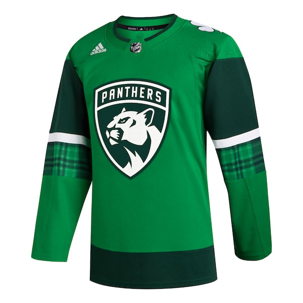 Florida Panthers adidas 2023 St. Patrick's Day Primegreen Authentic Jersey - Kelly Green