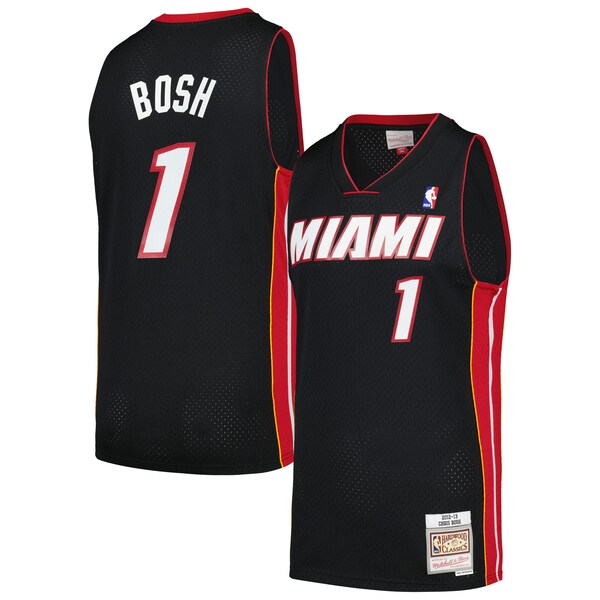Chris Bosh Miami Heat  2012/13 Hardwood Classics Swingman Jersey - Black