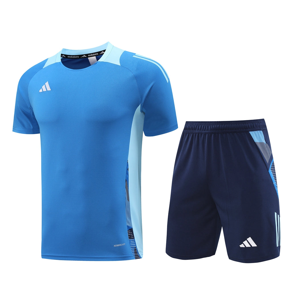 Adidas Short Sleeve Training Jersey Set - AD08- Sky Blue