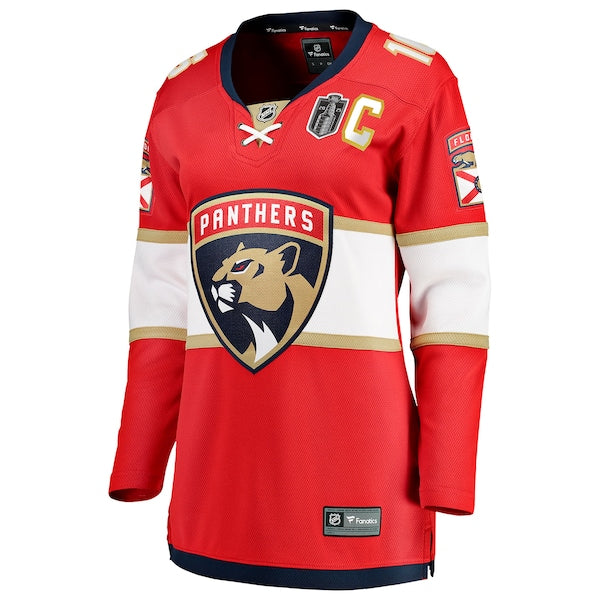 Aleksander Barkov Florida Panthers  Women's 2025 Stanley Cup Final Home Breakaway Player Jersey - Red