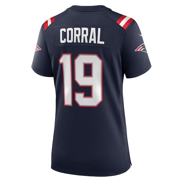Matt Corral New England Patriots Nike Women's Team Game Jersey -  Navy