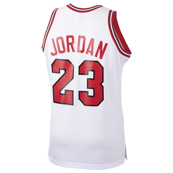 Michael Jordan Chicago Bulls 1984/85 Hardwood Classics Rookie Authentic Jersey - White/Red