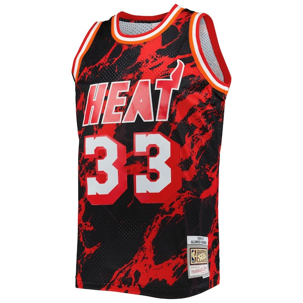 Alonzo Mourning Miami Heat 1996/97 Hardwood Classics Marble Swingman Jersey - Black