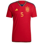 Sergio Busquets Spain National Team adidas 2022/23 Home Authentic Player Jersey - Red