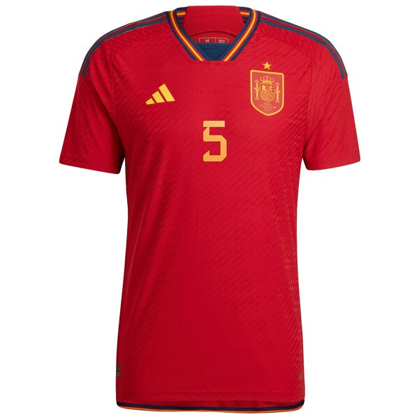 Sergio Busquets Spain National Team adidas 2022/23 Home Authentic Player Jersey - Red