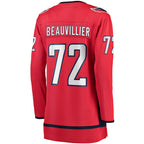 Anthony Beauvillier Washington Capitals  Women's Home Breakaway Player Jersey - Red