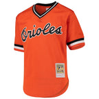 Cal Ripken Jr. Baltimore Orioles Youth Cooperstown Collection Mesh Batting Practice Jersey - Orange