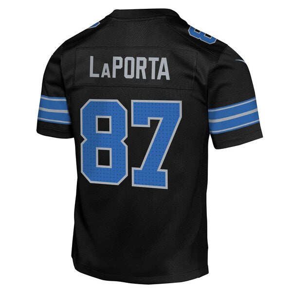 Sam LaPorta Detroit Lions Nike Youth Alternate Player Game Jersey - Black