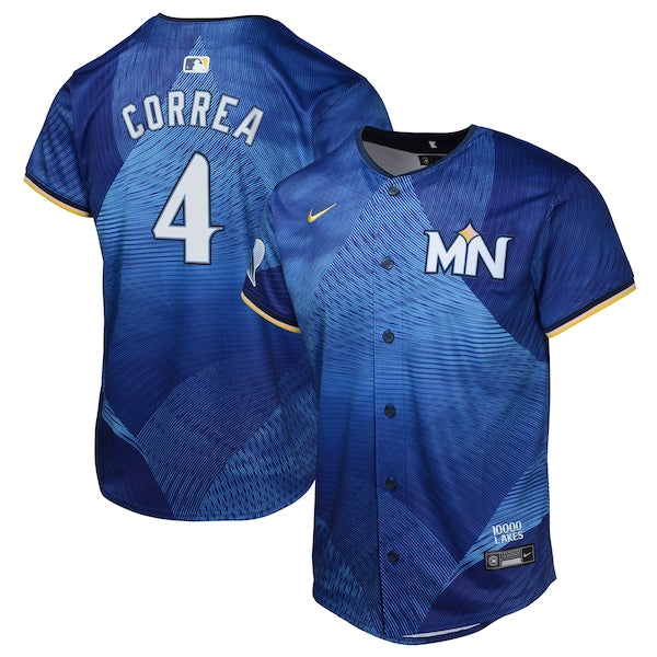 Carlos Correa Minnesota Twins Nike Youth 2024 City Connect Limited Jersey - Royal