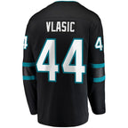 Marc-Edouard Vlasic San Jose Sharks   Premier Breakaway Player Jersey - Black/Teal