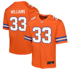 Javonte Williams Denver Broncos Nike Youth Mile High Collection 1977 Throwback Game Jersey - Orange
