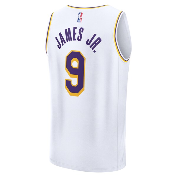 Bronny James Los Angeles Lakers  Fast Break Replica Player Jersey - Association Edition - White