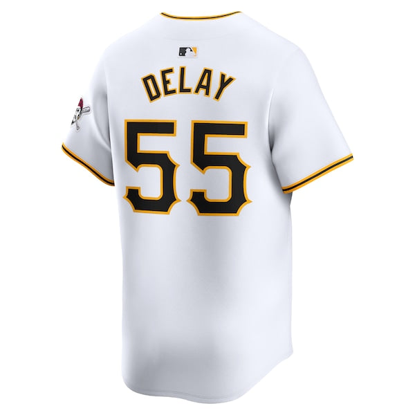 Jason Delay Pittsburgh Pirates Nike Home Limited Player Jersey – White