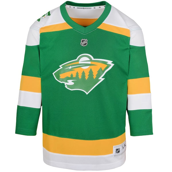 Kirill Kaprizov Minnesota Wild Preschool 2023/24 Alternate Replica Player Jersey – Green