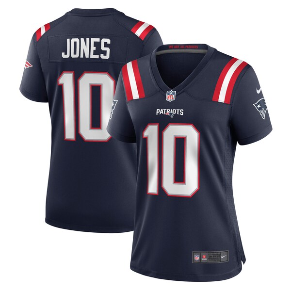 Mac Jones New England Patriots Nike Women's Player Jersey - Navy/White