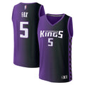 De'Aaron Fox Sacramento Kings  Fast Break Replica Player Jersey - Statement Edition - Purple