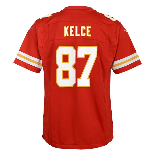 Travis Kelce Kansas City Chiefs Nike Youth Super Bowl LIX Game Player Jersey - Red