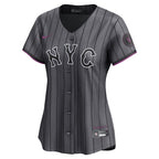 Francisco Lindor New York Mets Nike Women's 2024 City Connect Limited Player Jersey - Graphite