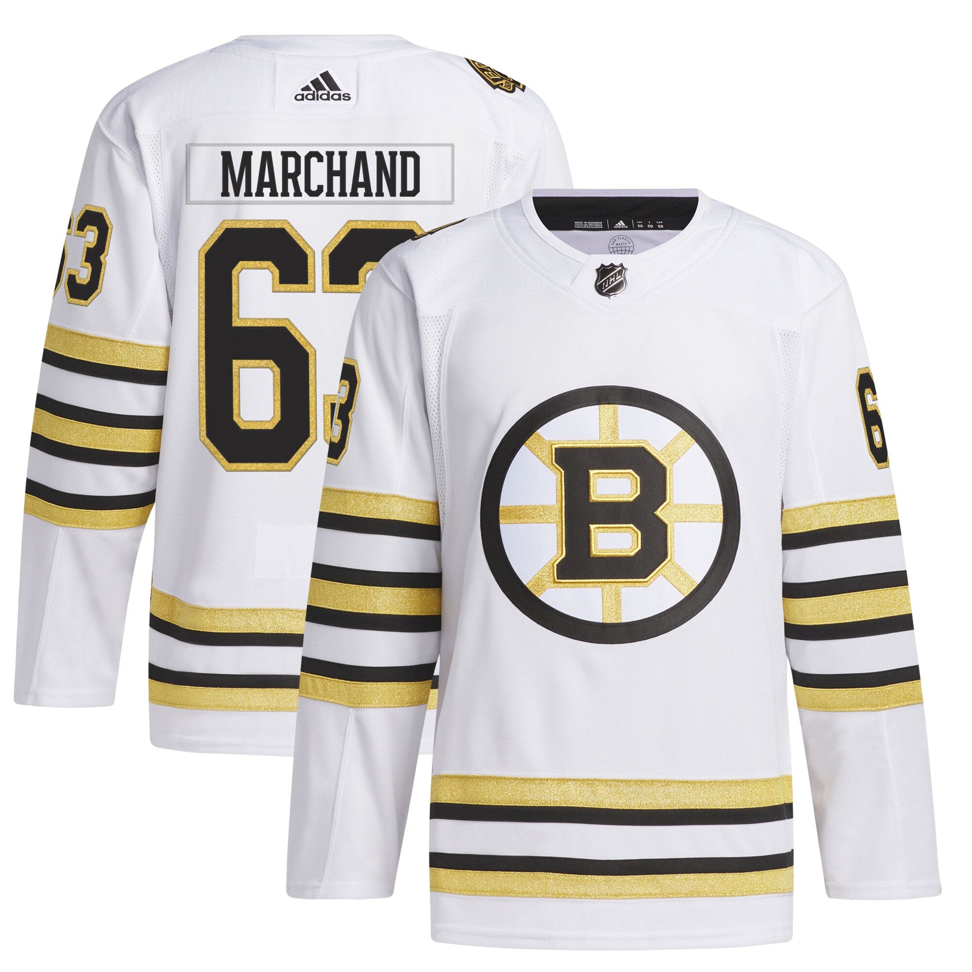 Brad Marchand Boston Bruins adidas  Primegreen Authentic Player Jersey - Black/White