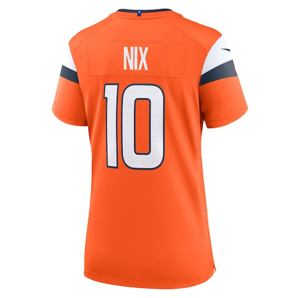 Bo Nix Denver Broncos Nike Women's Game Jersey -  Orange