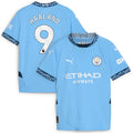 Erling Haaland Manchester City Puma Youth 2024/25 Home Replica Player Jersey - Light Blue