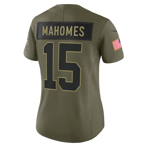 Patrick Mahomes Kansas City Chiefs Nike Women's 2025 Salute to Service Limited Jersey - Olive