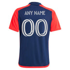 New England Revolution adidas Youth 2024 Boston Tea Party Replica Custom Jersey – Navy