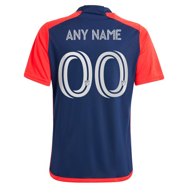 New England Revolution adidas Youth 2024 Boston Tea Party Replica Custom Jersey – Navy