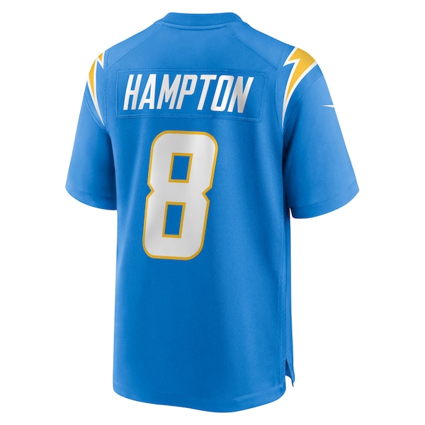 Omarion Hampton Los Angeles Chargers Nike Team Game Jersey -  Powder Blue