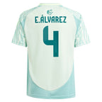 Edson Alvarez Mexico National Team adidas Youth 2024 Away Replica Player Jersey - Green/Burgundy