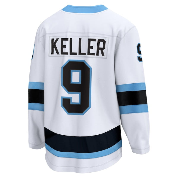 Clayton Keller Utah Hockey Club  Breakaway Player Jersey - White/Black