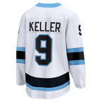 Clayton Keller Utah Hockey Club  Breakaway Player Jersey - White/Black