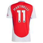 Gabriel Martinelli Arsenal adidas 2024/25 Home Replica Player Jersey – Red